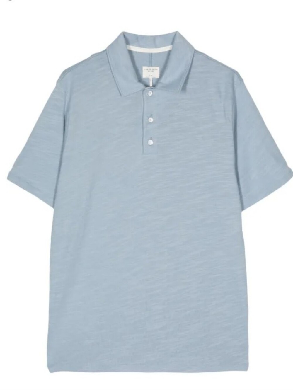 rag & bone Pale Blue Short Sleeve Polo